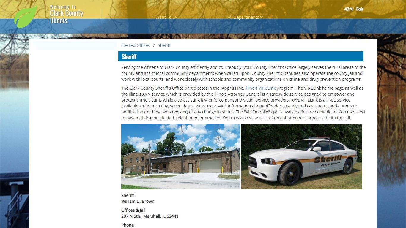 The Official Website of Clark County, IL - Sheriff